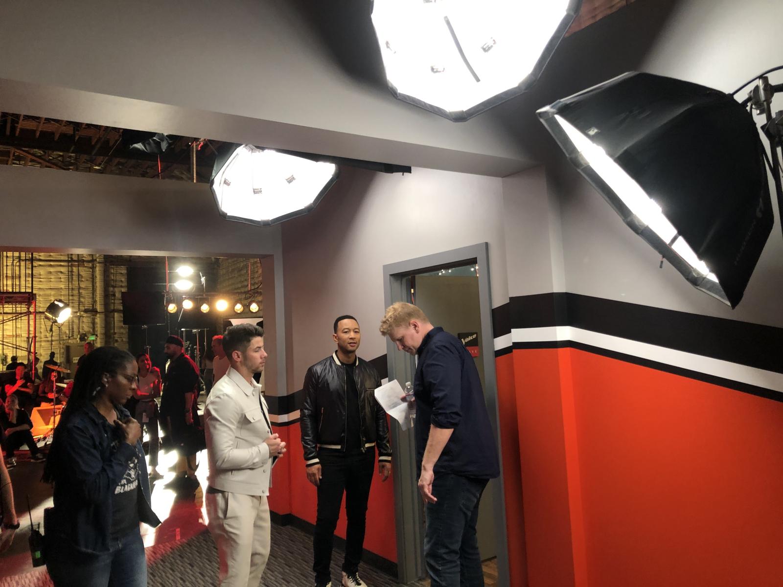  Ryan Sage directs Nick Jonas and John Legend for The Voice
NBC Universal : Set Stills : Stephen Sheridan, Cinematographer | Hollywood CA