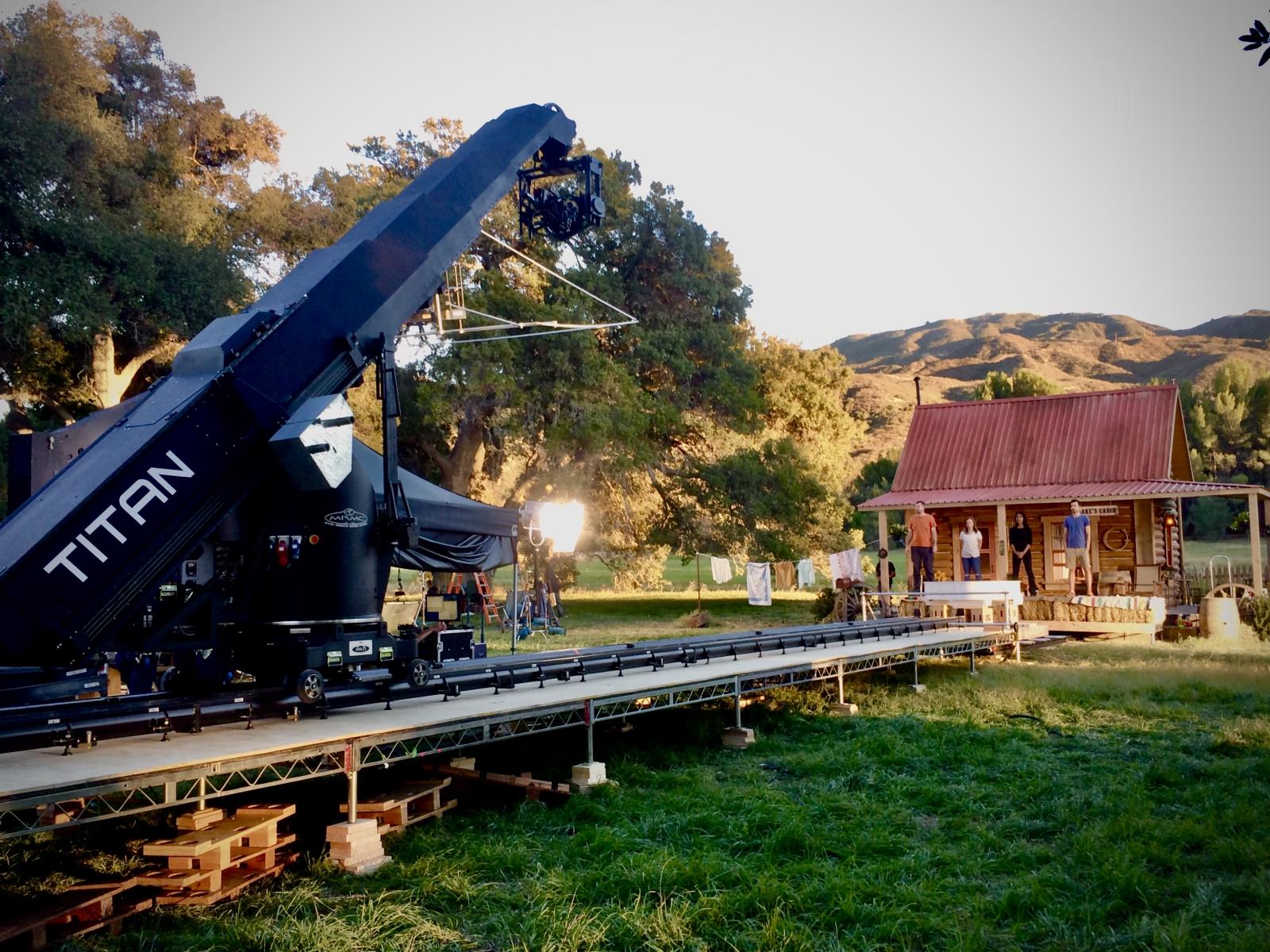Titan Motion Control Crane,
Worlds Largest!
The Voice Super Bowl LII , Disney Ranch : Set Stills : Stephen Sheridan, Cinematographer | Hollywood CA